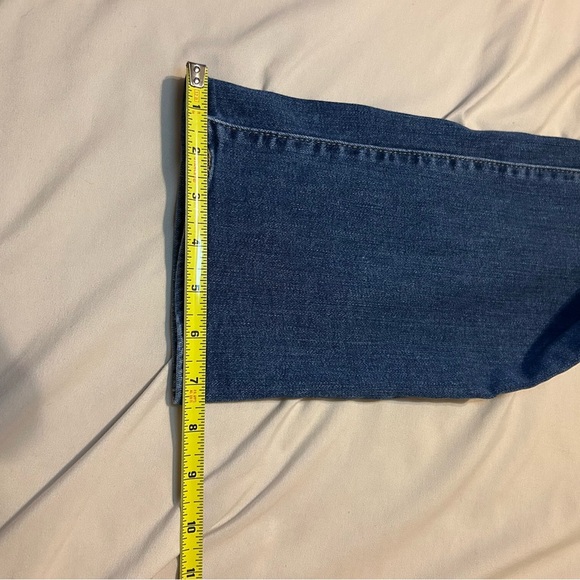 Levi’s 724 High Rise Straight Jeans Size 34 Distressed Blue Denim - Picture 6 of 10